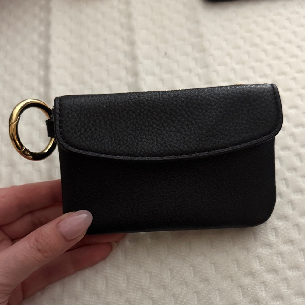 Vera Bradley Black Key Holder with Gold Ring